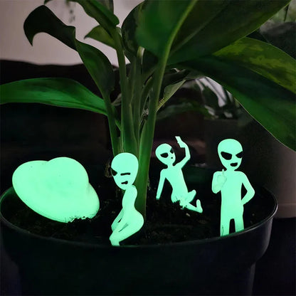 Glow In The Dark Alien Elf Figures