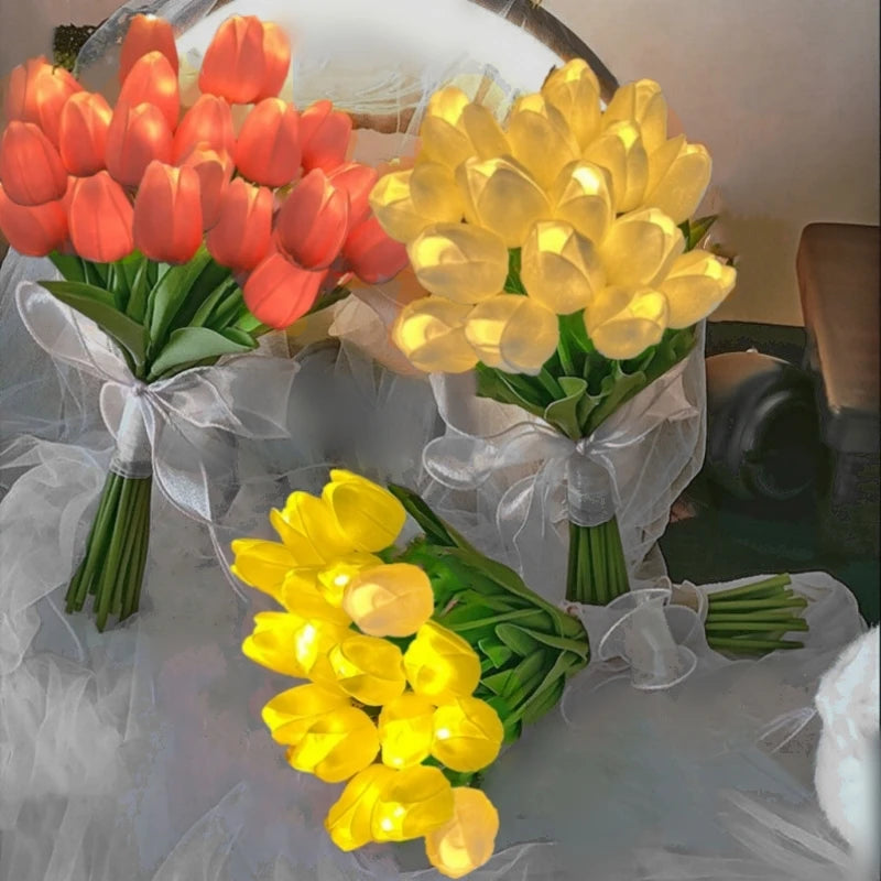 Light Up LED Tulip Bouquet