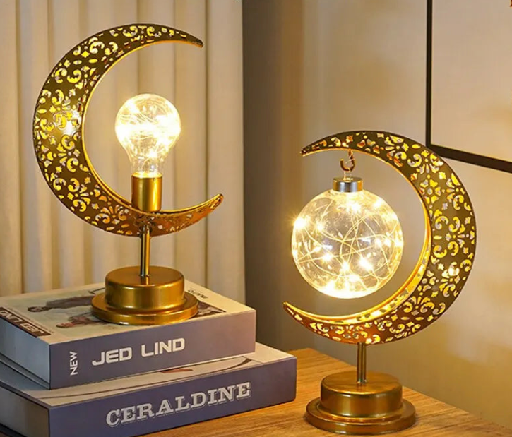 LED Iron Moon Lamp